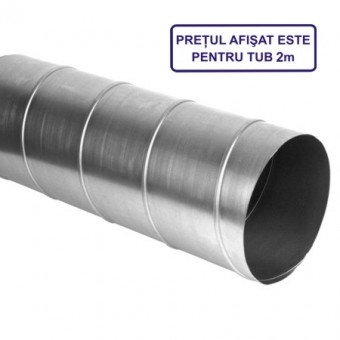 Tub circular tip SPIRO 160 L=2m